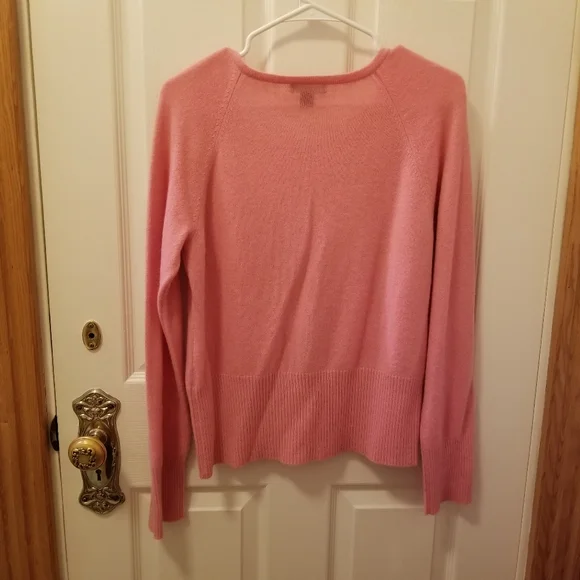 Cashmere Cardigan Pink Women's XL EUC - Picture 2 of 5